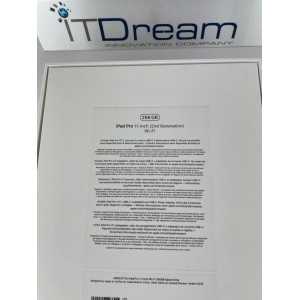 IPAD PRO 11'' (2nd GEN) seconda generazione 128GB 256GB 512GB WIFI / WIFI+CELLULAR